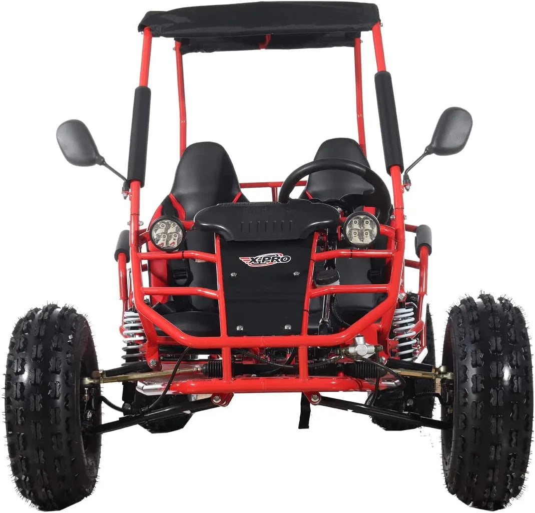 X-Pro New Rover 125cc Gas Powered Go Kart 3 Semi-Automatic Transmission w/Reverse Big 18"/19" Wheels
