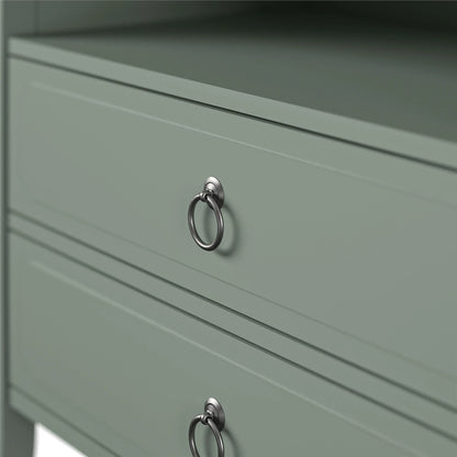 Her Majesty 2 Drawer Nightstand, Mustard Yellow