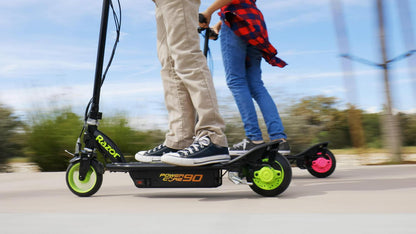Razor Power Core E90 Green Electric Kids Toy Scooter. Certified Refurbished. Age 8+