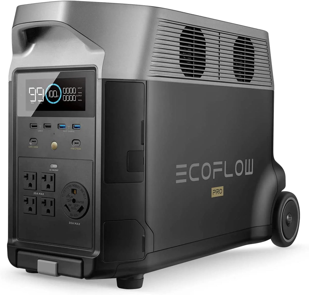 EcoFlow DELTA Pro Portable Power Station 3600Wh Capacity,Solar Generator,3600W AC Output for Outdoor Camping,Home Backup,Emergency,RV,off-Grid