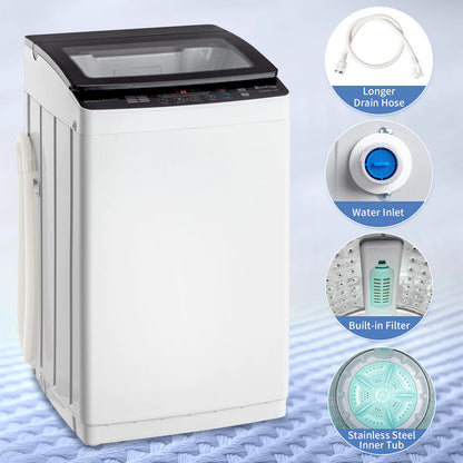 Ktaxon 17.8lbs Portable Fully Automatic Washing Machine W/ Drain Pump