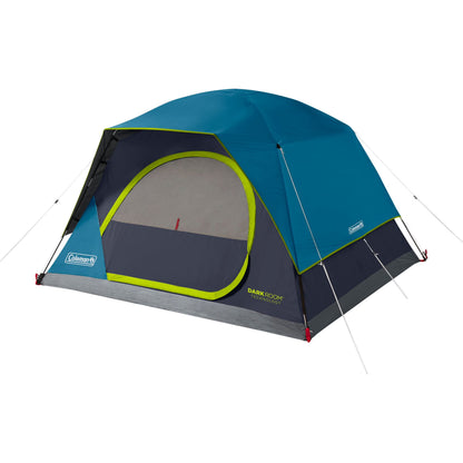 Coleman Camping Tent | 4 Person Dark Room Skydome Tent, Blue