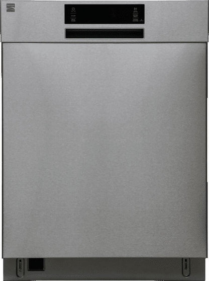Kenmore 24�?Built-In-Dishwasher w/ 3rd Rack & Turbo Dry-SS Pocket handle