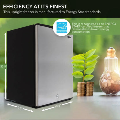 Whynter 3.0 cu. ft. Energy Star Upright Freezer with Lock �C Stainless Steel (Cuf-301SS)