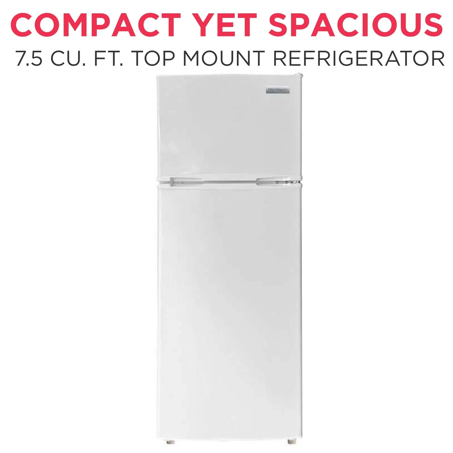 Frigidaire 7.5 Cu. Ft. Top Mount Refrigerator, Black