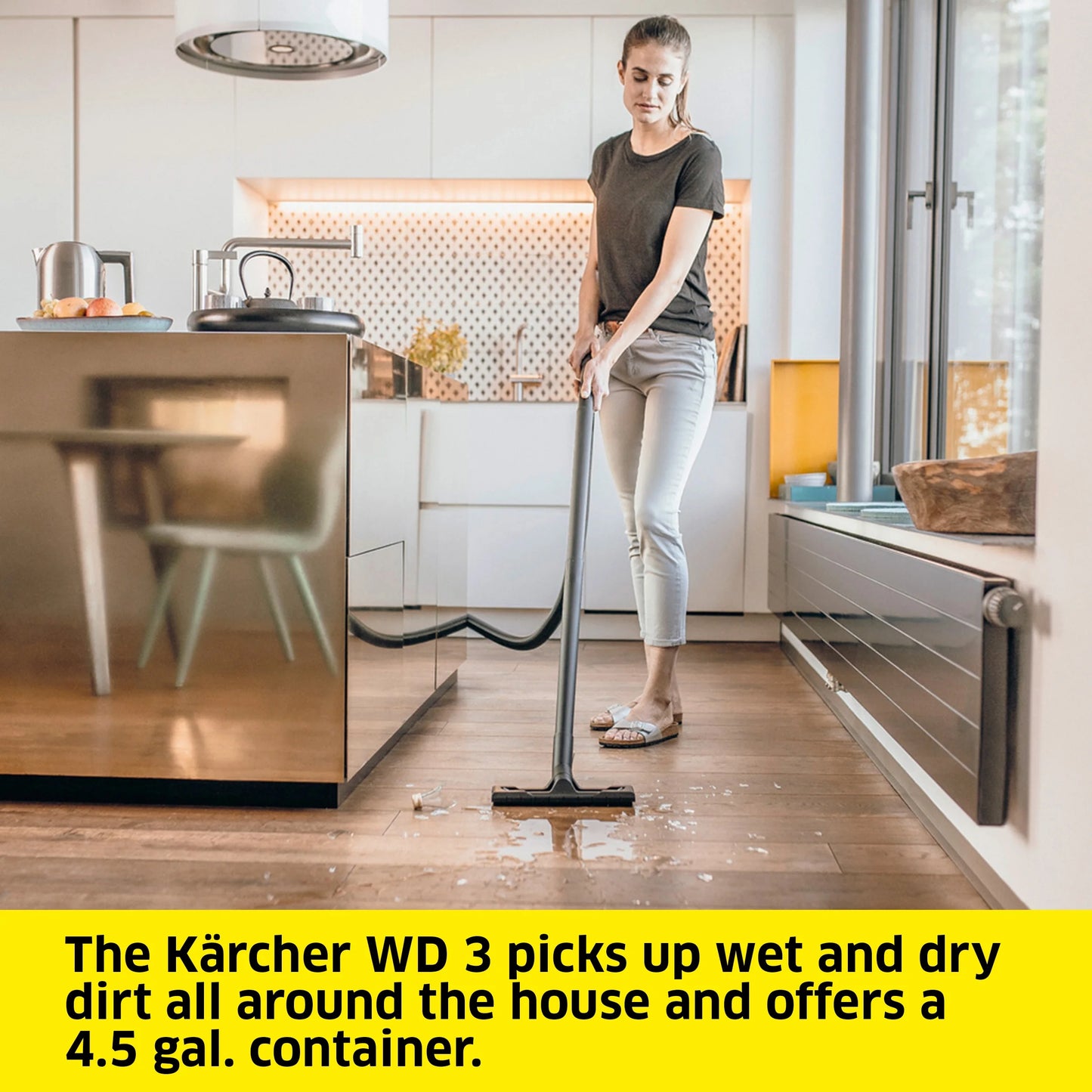 Karcher Shop Vacuum, WD3, Wet and Dry Vac, Multi-Purpose - 4.5 Gallon