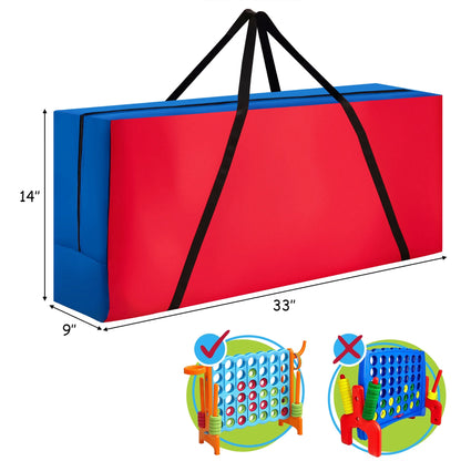 Costway Giant 4 in A Row Jumbo 4-to-Score Game Set W/Storage Carrying Bag for Kids Adult