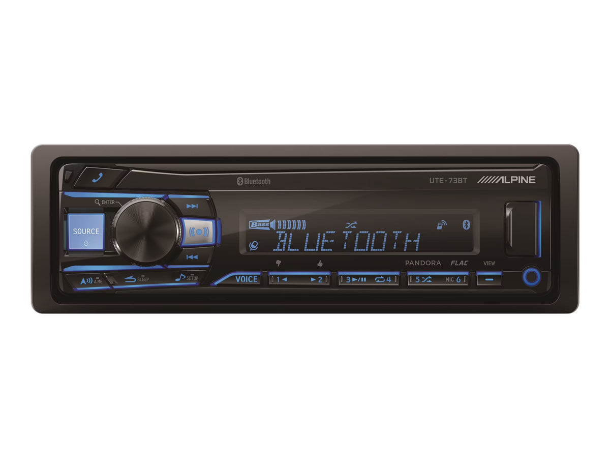 Alpine UTE-73BT - Car - digital receiver - in-dash - Single-DIN