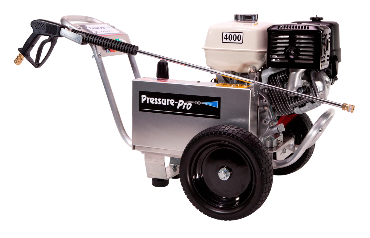 Pressure-Pro Eagle II Series 4000 PSI 4.0 GPM Gas Cold Water Belt Driven Pressure Washer with Honda GX390 Engine, AR Pump