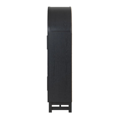 Better Homes & Gardens Juliet Kitchen Rounded Arch Cabinet, Rich Black