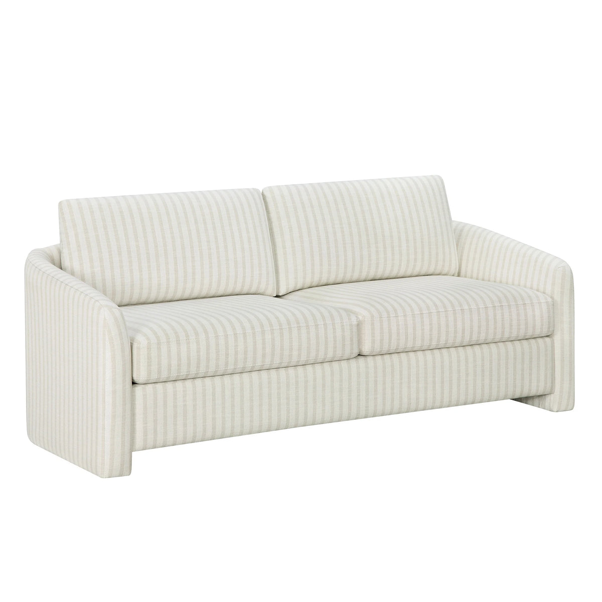 Beautiful Drew 72.2" Sofa by Drew Barrymore for Adults, Striped Linen