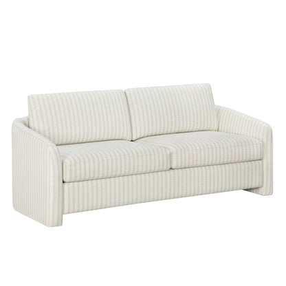 Beautiful Drew 72.2" Sofa by Drew Barrymore for Adults, Striped Linen