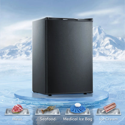 LHRIVER 7.0 cu. ft. Chest Deep Freezer with Adjustable Temperature, Free Standing Top Open Door Compact Freezer with 3 Removable Basket for Kitchen, Home, Bar, Garage, Office