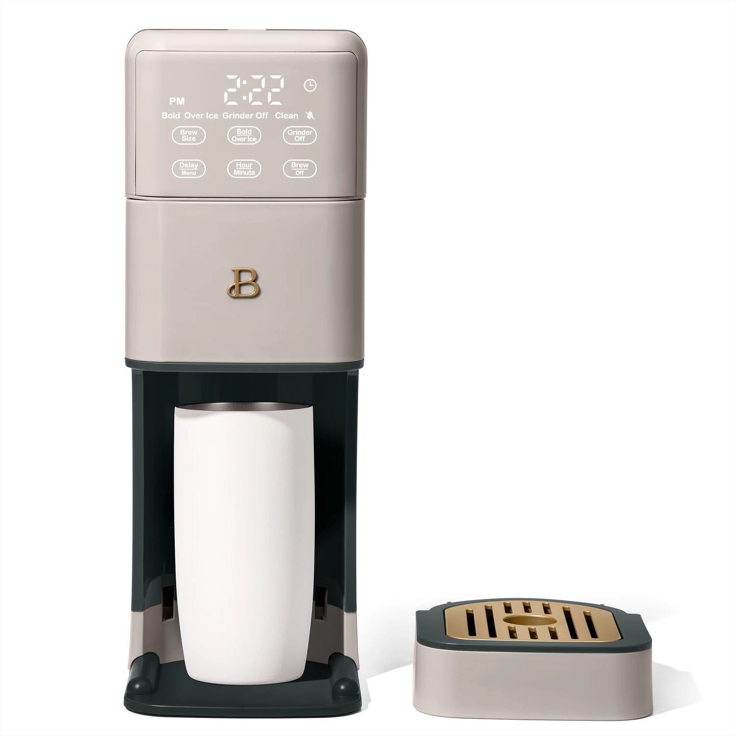 Beautiful Perfect Grind�?Programmable Single Serve Coffee Maker, White Icing by Drew Barrymore