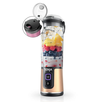 Ninja Blast Portable Blender, Cordless, 18oz. Vessel, Personal Blender for Shakes & Smoothies, BPA Free, Leakproof Lid & Sip Spout, USB-C Rechargeable, Dishwasher Safe Parts, Metallic Purple,