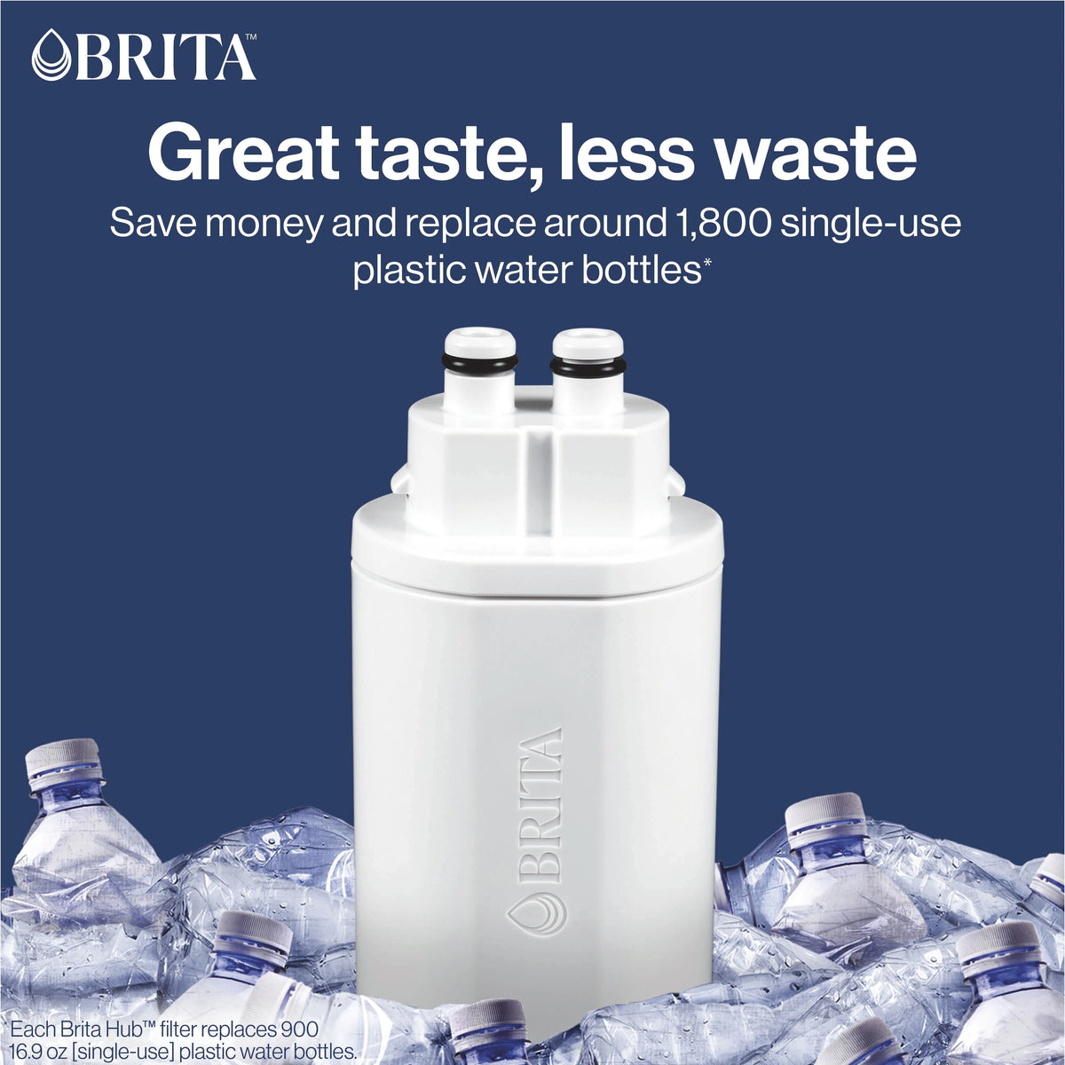 Brita Hub Compact Countertop Water Filtration Device, Water Dispenser, 9 Cup Reservoir, Includes 6-Month Filter, White
