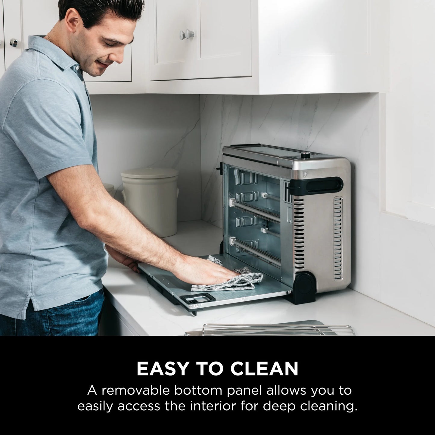 Ninja?? SP101 Foodia?�� 8-in-1 Digital Air Fry Oven, Flip-Away for Storage, Dehydrate, Keep Warm