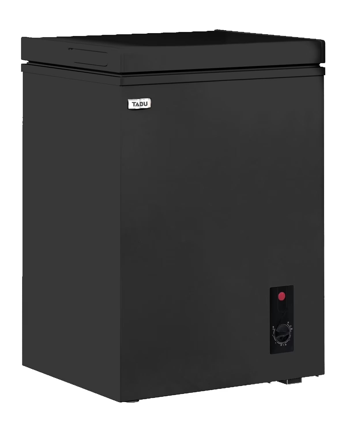 TABU Chest Freezer,3.5 Cu ft Deep Freezer,Garage Ready,Top Open Door,Black
