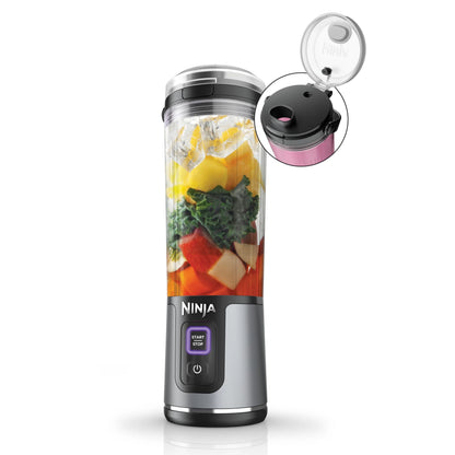 Ninja Blast Portable Blender, Cordless, 18oz. Vessel, Personal Blender for Shakes & Smoothies, BPA Free, Leakproof Lid & Sip Spout, USB-C Rechargeable, Dishwasher Safe Parts, Metallic Purple,