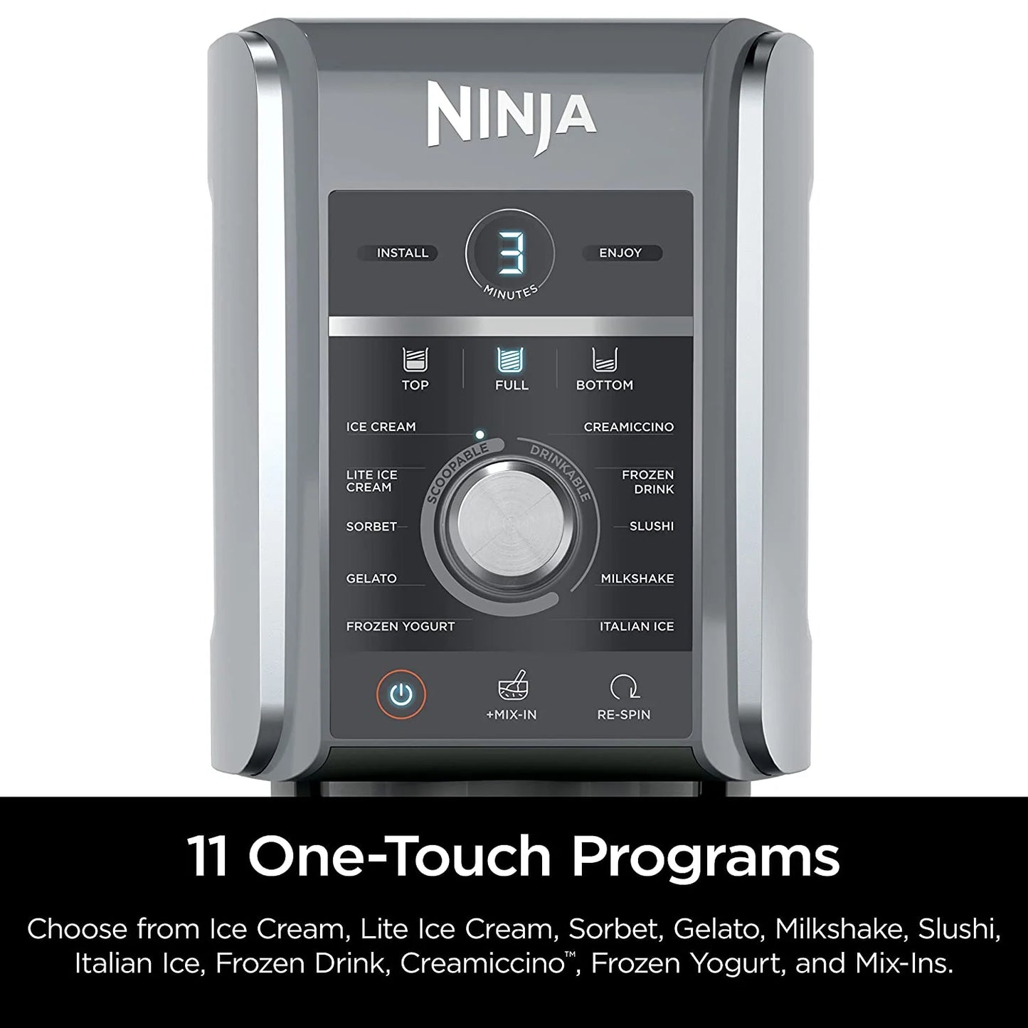 Restored Ninja CREAMi Deluxe 11-in-1 XL Ice Cream Maker, Silver (NC501) (Refurbished)
