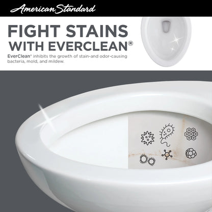 American Standard Edgemere 2-Piece 1.28 GPF Single Flush Right Height Elongated Toilet in White, Seat Not Included