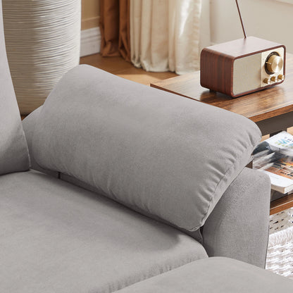 Pingliang Home Sectional Sofa Couch with Storage Ottoman,Modern 3 Seat L Shaped Sofa Couch for Living Room Apartment Studio Office
