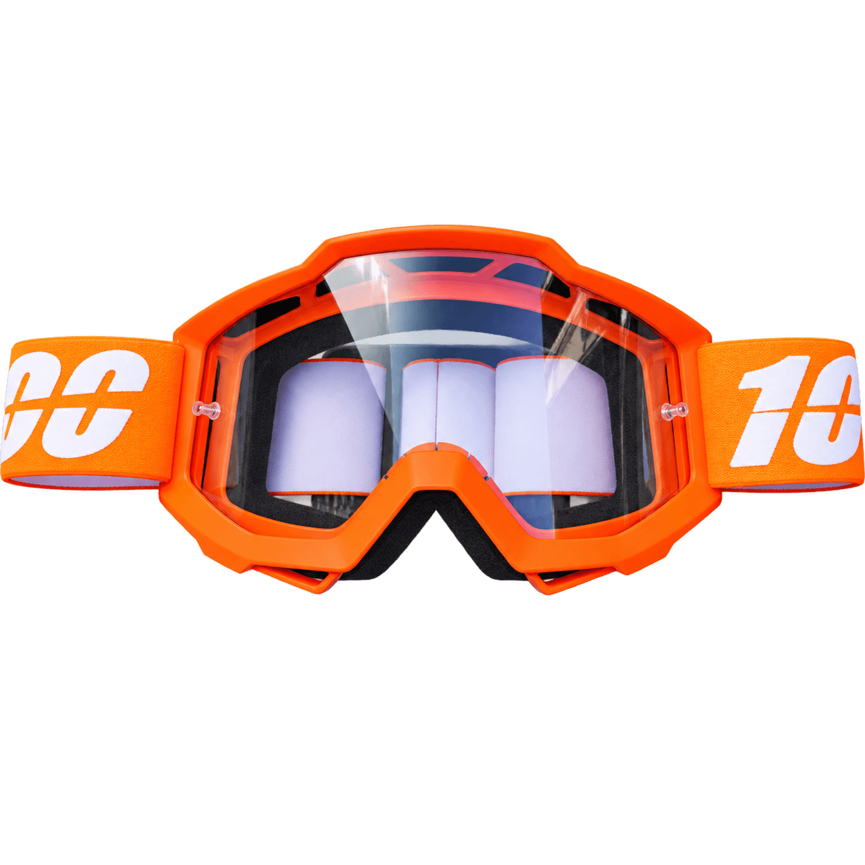 Orange Pit Bike Motocross Goggles for Off-Road Racing