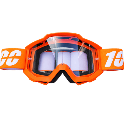 Orange Pit Bike Motocross Goggles for Off-Road Racing