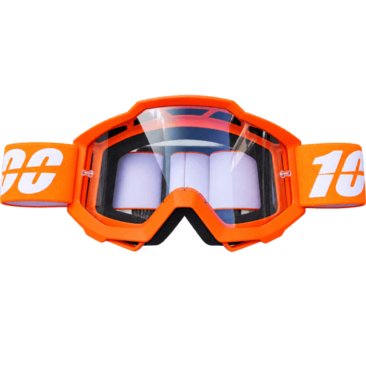 Orange Pit Bike Motocross Goggles for Off-Road Racing