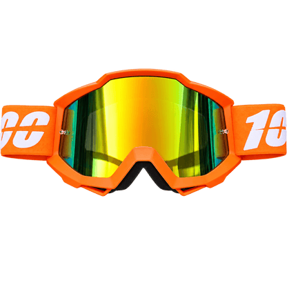 Orange Pit Bike Motocross Goggles for Off-Road Racing