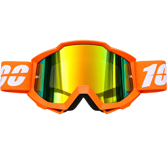 Orange Pit Bike Motocross Goggles for Off-Road Racing