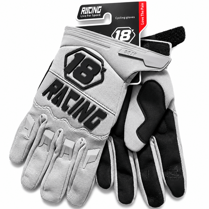 full finger pit bike racing gloves with protective knuckle details
Caption: Neon yellow and black full-finger racing gloves designed for pit bike, motocross, MTB, ATV, and off-road riding.