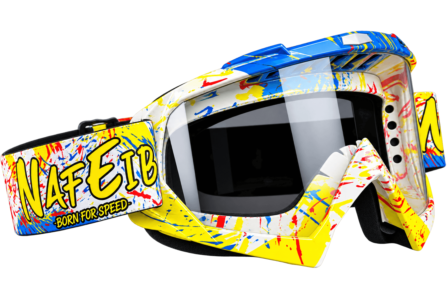 Pit Bike Rider Wearing HQ-Y002 Motocross Goggles