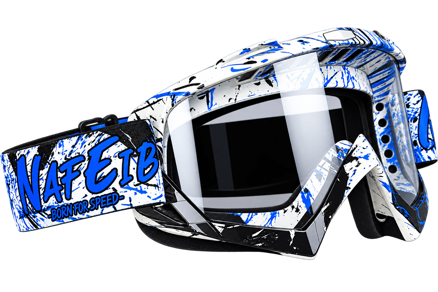 Pit Bike Rider Wearing HQ-Y002 Motocross Goggles