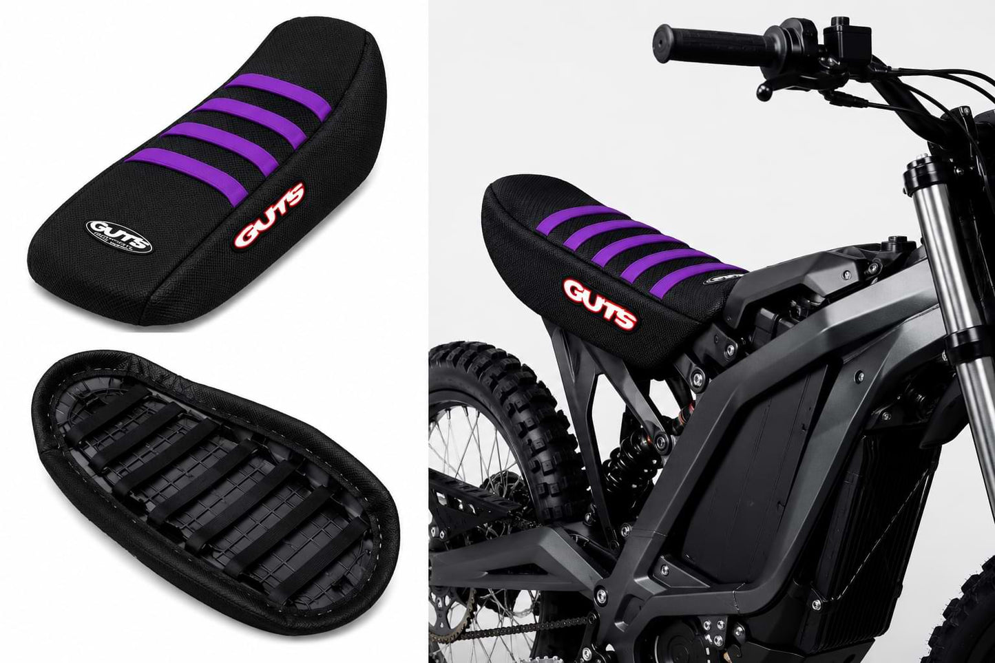 Premium Ribbed Rubber Gripper Seat Cover for Sur-Ron Light Bee X (LBX) & Light Bee S