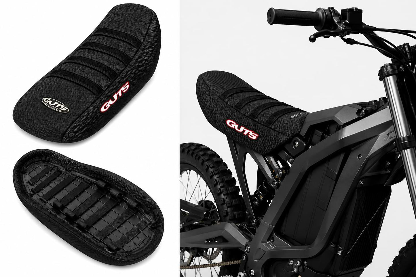 Premium Ribbed Rubber Gripper Seat Cover for Sur-Ron Light Bee X (LBX) & Light Bee S