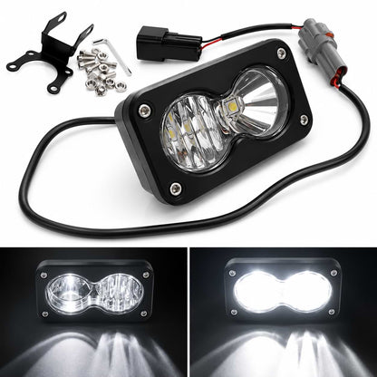 20W LED Headlight Switch White Spot Flood Pod Combo Kit for Sur-Ron Talaria and Segway Electric Dirt Bikes